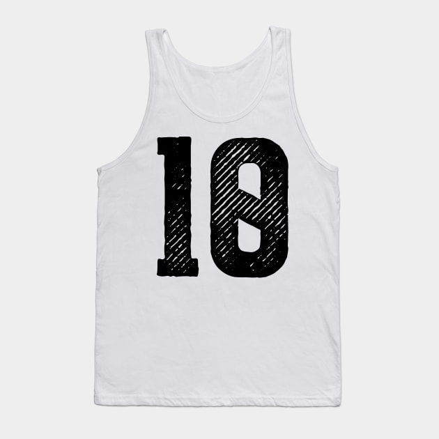 Rough Number 10 Tank Top by colorsplash